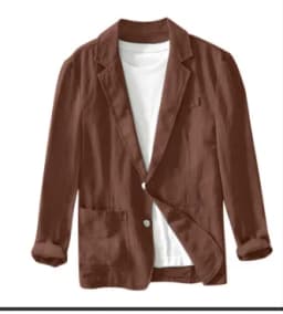 man's Coat 2026 New Casual Suit single-layer Jacket Solid Color Cotton Linen Solid Color Button Pocket Long Sleeve Clothing