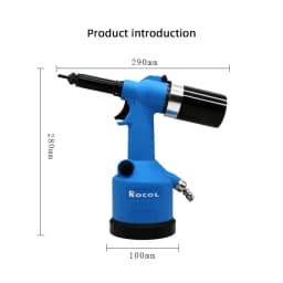 ROCOL Pneumatic Rivet Nut Gun Kit Industrial Adjustable Stroke Pneumatic Hydraulic Automatic Riveter Tool M3-M12 Rivnut Riveting