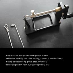 Professional Multi-function Fishing Tool: Wire Bender, Loop Maker, Fly Tying Station, Reel Winder with Drag System