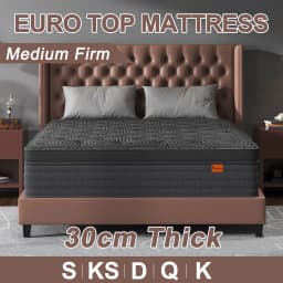 Viscountess Gel Memory Foam Mattress Queen Double King Single Bed Pocket Spring Foam Euro Top 30cm