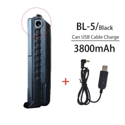 Baofeng UV 5R Battery Compactible Long Battery USB Baofeng UV5RA UV5RE UV5RT Walkie Talkie Optional Charger Two Way Radio Parts