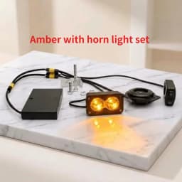 Baja Light Kit with Battery Pack 3-Pin MR60 Connector and Horn Set Fit for Wintai-Tech China Off-Road Vehicle Modification Parts