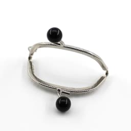 10pcs 8.5cm Small Beads Silver Arc Metal Purse Frame Handle For Clutch Bag Handbag Accessories Making Kiss Clasp Lock Wholesale