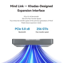 Khadas Mind 2, Pocket Mini PC with Intel Core Ultra 7 155H, 5.55Wh Battery, Thunderbolt 4, 8K, Win 11 Home, Micro Desktop Comput