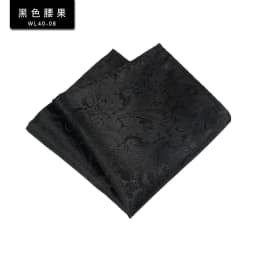 24cm Formal Paisley Pocket Square Mens Polyester Black Red Handkercheif Wedding Party Tuxedo Accessories Elegant Hanky Cravat