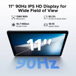 DOOGEE Tab A9+ Tablet 11" HD Display 20GB(4+16) 64GB 8580mAh Large Battery Unisoc T7200 Octa Core Dual Speakers Android 15 Pad