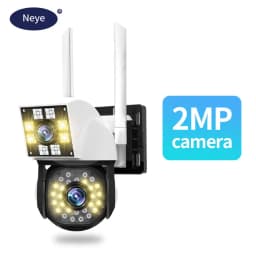 8MP 4K WiFi Security Camera Outdoor Home Dual Lens Binocular Camera 360 ° Panoramic Night Vision Audio Dual Lens Camera