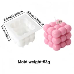 Christmas Holly Leaf Bubble Candle Silicone Mold Handmade Aromatherapy Gypsum Clay Making Shaped Candle Xmas New Year Gift Mold