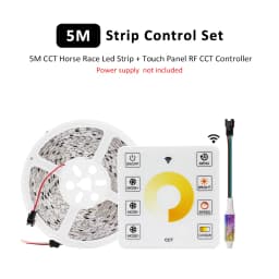 SMD2835 Water Flowing LED Strip Light DC 24V 10M Flex Ribbon Horse Race Chasing Effect 126 Diode CCT Liner Lamp with Touch Panel