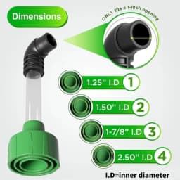Air Conditioning Drain Pipe Unclogger For HVAC To PVC Pipes Air Conditioning Drain Pipe Cleaning Tool Condensate Adapter