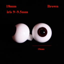 High Quality 10/18mm Glass Eyes Eyeball Pink Brown Grey Cute DIY Doll Making Crafts 1/4 Small Iris Eyes For 1/6 BJD Dolls