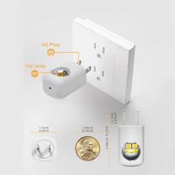 LED Night Light With Motion Sensor Light EU US Plug Socket Lamps Children Night Lights Wireless Wall Bedside Bedroom Night Lamp