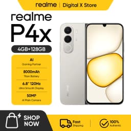 realme P4x Smartphone NFC 8000mAh Battery 45W Charge 6.8" 120Hz LCD Display 50MP AI Camera IP64