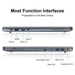 Ninkear A15 Pro Laptop AMD Ryzen 5 5500U 16 Inch 2.5K 120Hz IPS Display 16GB RAM 1TB SSD Fingerprint Reader Windows 11 WiFi 6 USB-C PD 65W Fast Charging for Business Home Office Study and Everyday Multitasking
