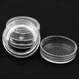 10/50/100Pcs/set Transparent Plastic Jewelry Bead Storage Box Small Bottom Round Container Jars Make Up Organizer Storage Boxes
