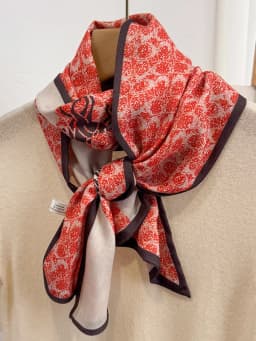 Silk Velvet Printed Scarf Women's Versatile Long Stripe Elegance Carriage Neck Protection Thin Style Spring Autumn Scarf Shawl