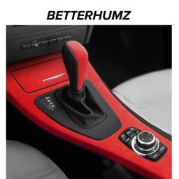 Betterhumz For BMW 3 Series E90 E92 E93 Car Interior Trim Made of Alcantara Center Console Gear Shift Panel Cover Accessories