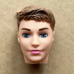 1/6 Scale Male Doll Head with Super White Beige Brown Skin for DIY Makeup Practice Collectible Figure Accessory Part
