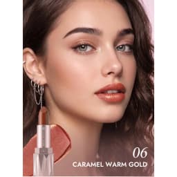 6-color dazzling gold moisturizing long-lasting lipstick Diamond pearl fine sparkle color lipstick