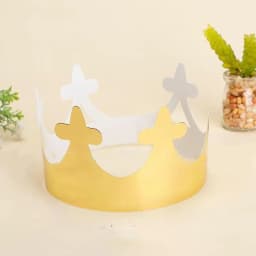 30/10Pcs Gold Silver Birthday Party Hats Paper Crown Kids Birthday Party Supplies Party Crown Hat Cap Celebration Wedding Decor