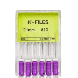 6Pcs/Pack Dental Endo Files Hand Use K Files Stainless Steel Root Canal Treatment Drills Endodontic Instruments