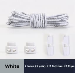 1Pair Colored Dots Round Shoelaces Elastic Plastic Lock Hiking Sports No Tie Shoelace Adult Children Shoe Accessories Lazy Lace