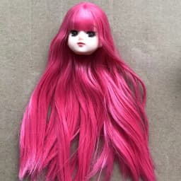 Licca Doll Head Princess DIY Toy Rare Collection Long Hair Doll Parts 1/6 Princess Doll Accessories Colorful Hair Doll Heads