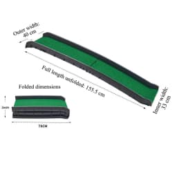 Foldable Dog Car Ramp for Large Medium Dogs Anti Slip Wide Pet Ramp Portable SUV Trunk Pet Stairs for Senior Arthritic Dogs