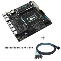6-Bay Mini ITX Firewall Motherboard 11th Gen Intel I7 1165G7 I5 1135G7 I3 1115G4 2×M.2 NVMe DDR4 Server Router NAS Mainboard