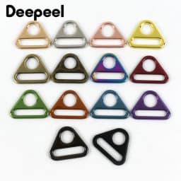 5/10Pcs Deepeel 25mm Metal Triangle Ring Buckle Bag Strap Adjust Buckles Webbing Backpack Belt Clasp Hook DIY Bags Accessories