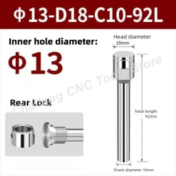 Saw Milling Cutter Slitting Saw Arbor Blade Holder CNC Slotting Machining Metal Cutting Tool Front Rear Lock 5 6 8 10 13mm