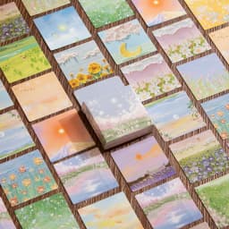 45Pcs Beautiful Scenery & Colorful Cloud Stickers Set for Journal Diary Scrapbooking Cute Stationery Decoration