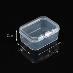 1/5pcs Rectangular and Apple Shaped Plastic Transparent Storage Portable Sealed Storage Box with Lid Jewelry Anti Oxidation Boxs