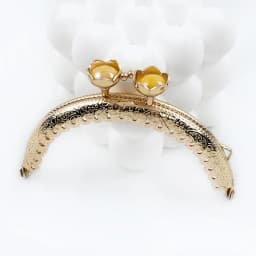 2/5Pcs 8.5cm Bead Head Embossed Metal Bag Handle Gold Coin Purse Frame Clourse Kiss Clasp Wallet Sewing Bracket Bags Accessories