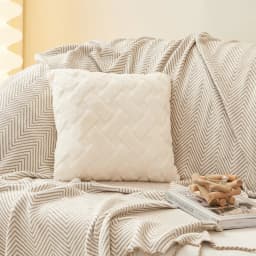 Plush Throw Pillow Cover 45x45cm 30x50cm for Sofa Square Cushion Cover Bed Living Room Plush Sleep Pillow Case Cotton Home Decor