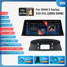 10.25 Android 13 Autoradio For BMW 5 Series E60 E61 CCC CIC 2005-2010 Multimedia Player 4G Carplay 2din Car radio GPS Stereo RDS