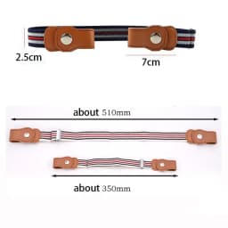 Press Buckle Style Kids Elastic Lazy Belt Versatile Jeans Belt Elastic Stretch Belt for Teen Kids Girls Adjustable Length