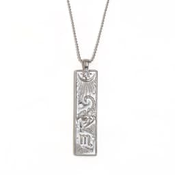 E.B.belle 18k Gold Plated Rectangle Shape 12 Constellation Pendant Necklace Stainless Steel Waterproof Fashion Women's Jewelry