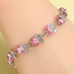 Water Drop Silver Color Bracelet Women\'s Extended 8 Color Zircon Gift Fashion Bracelet