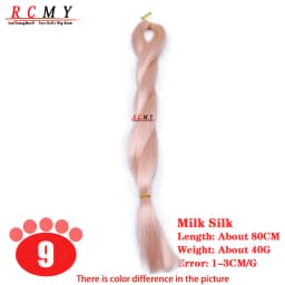 RCMY Red Milk Silk Doll Wig BJD/SD Doll Hair Rooting Doll Wigs Transplant Hand-crocheted Pink Gold Black Doll Hair Accessories