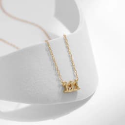 MODIAN 925 Sterling Silver Simple Digit Stackable Fashion Necklaces Gold Color Adjustable Exquisite Pendant For Women Jewelry