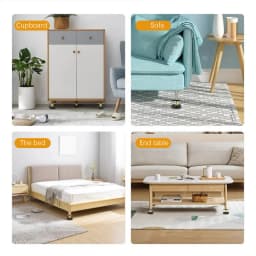 4pcs Adjustable Furniture Legs Threaded Bed Frame Anti-Shake Headboard Stoppers Fixer Punch-Free Furniture Fixed Accessories