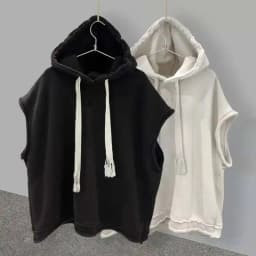 HKSH Solid Color Hooded Sleeveless T-shirt Men's Summer New Fashion Chic Ins Korean Style Fashion Versatile Handsome Vest HK1001