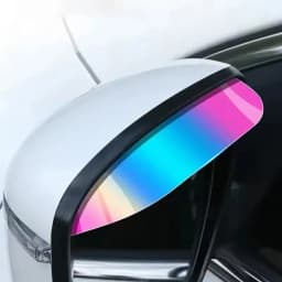2Pcs Carbon Fiber Car Rearview Mirror Rain Shield Eyebrow Flexible Car Rearview Mirror Rain Shield Protector Eyebrow Rain Cover