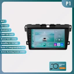 Hizpo 2 DIN Android 14 Auto Radio For Mazda CX-7 CX7 2008 - 2015 Carplay 4G Car Multimedia GPS 2DIN Autoradio Octa Core Navi DSP