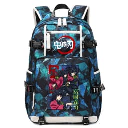 Demon Slayer Anime School Bag Large Capacity Lightweight Student Backpack for Kids Boys Girls Daily Use