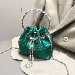 Handle Rhinestones Evening clutch Bag Purses and handbag luxury Designer shoulder bag Shiny Crystal Clutch purse bucket bag