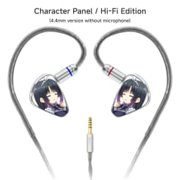 CVJ KIRA HiFi IEM In-Ear Earphones Wired Detachable Cable 3.5mm Type-C 4.4mm Balanced Earbuds For Music Gaming Anime Design
