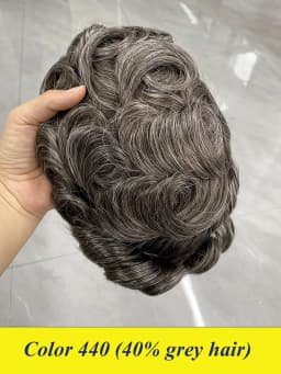 Bond--Male Hair Prosthesis Mono Lace,PU Front And NPU Back Men's Wig Durable Men's Capillary Prothesis 100% Natural Wigs For Men