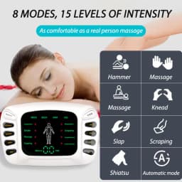 Electric Massager with 8 Massage Modes TENS Low Frequency Pulse EMS Muscle Stimulator for Relaxation